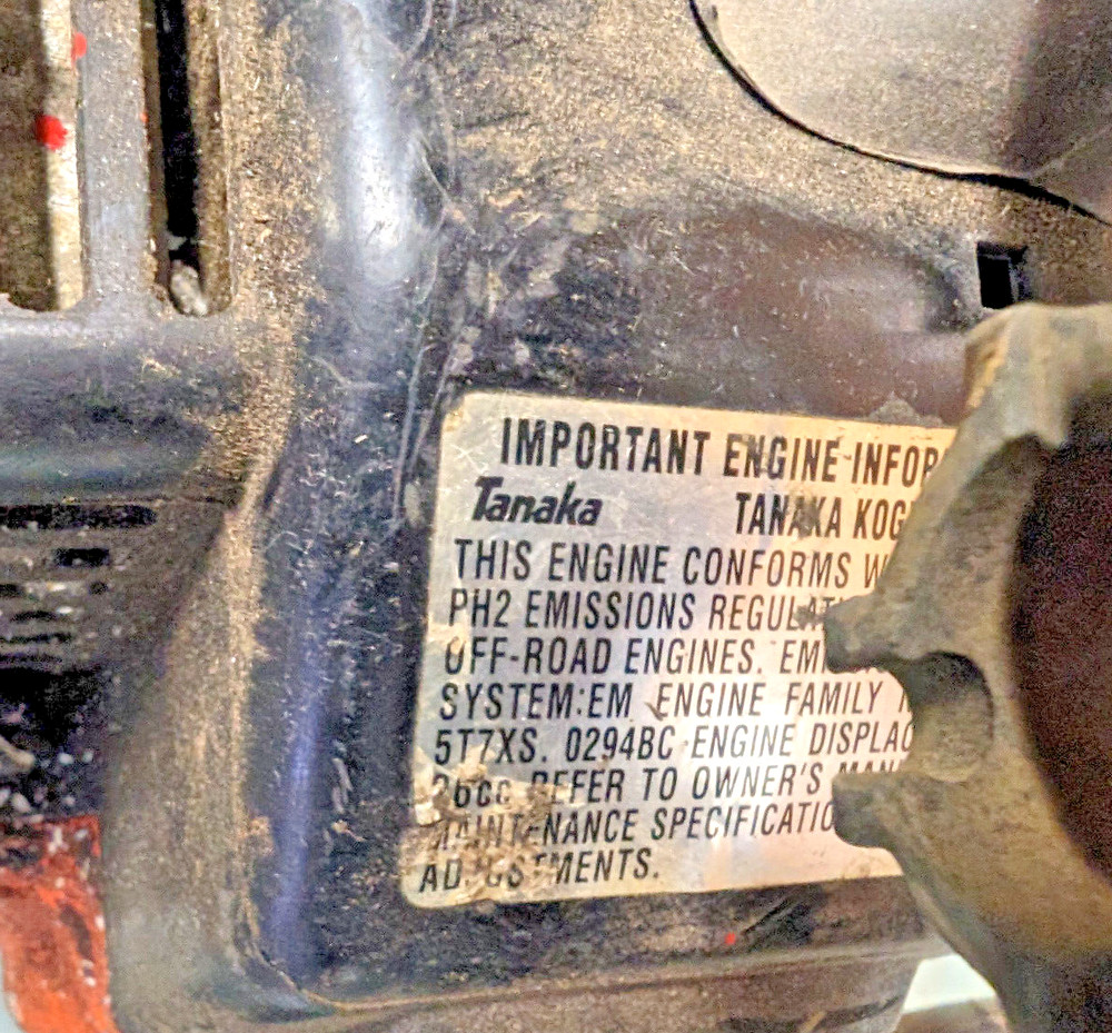 Tanaka ProForce Gas-Powered High Performance Drill, Stabilizing Handle