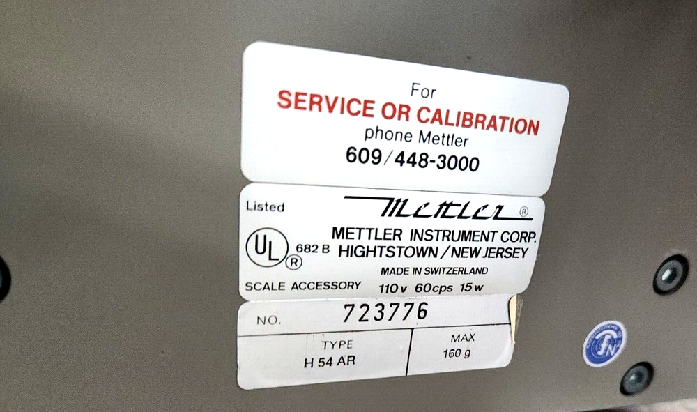 METTLER H54AR Mechanical Analytical Balance/Scale ()