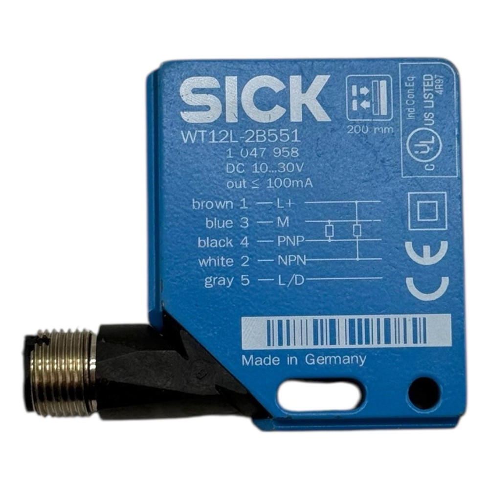 SICK WT12L-2B551 Retroreflective Light Sensor-