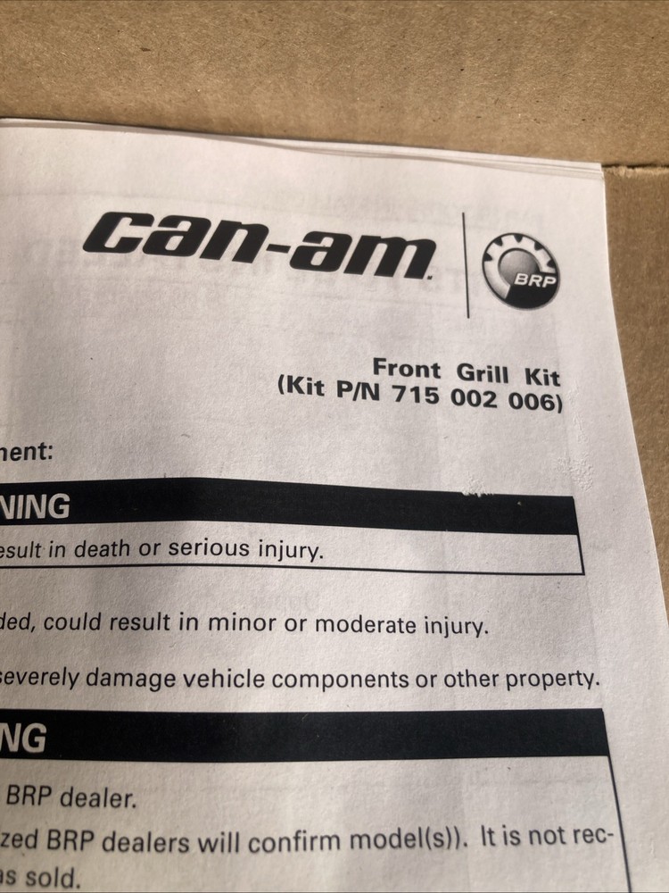 Can Am Front Grill Kit 715002006 #1702