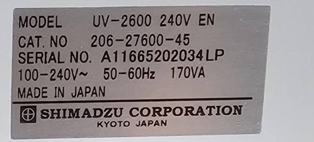 Shimadzu UV-2600 [#B241129]