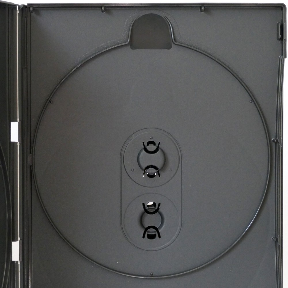1 Black Multi Five 5 Discs DVD Case CD PC Media Storage 38mm New