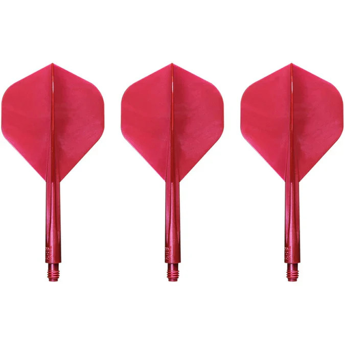 CONDOR AXE DART FLIGHT SYSTEM FLIGHTS - STANDARD - LONG - METALLIC RED