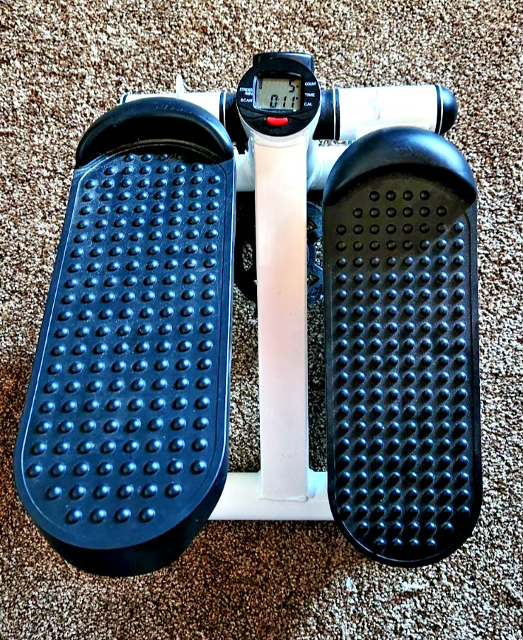 Mini Stepper Exercise Machine With Adjustable Resistance And Digital Reps/Cal.