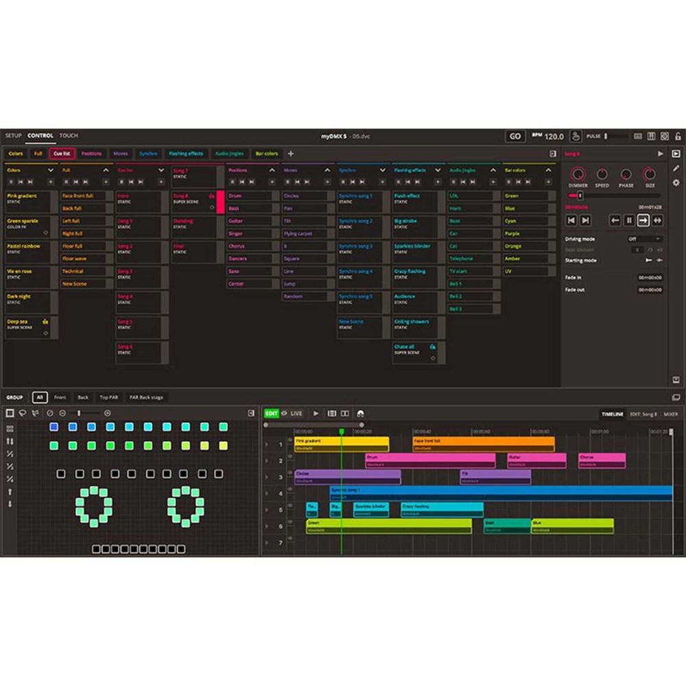 ADJ myDMX 5 DMX Lighting Control Software Hardware Interface for Mac & PC idjnow