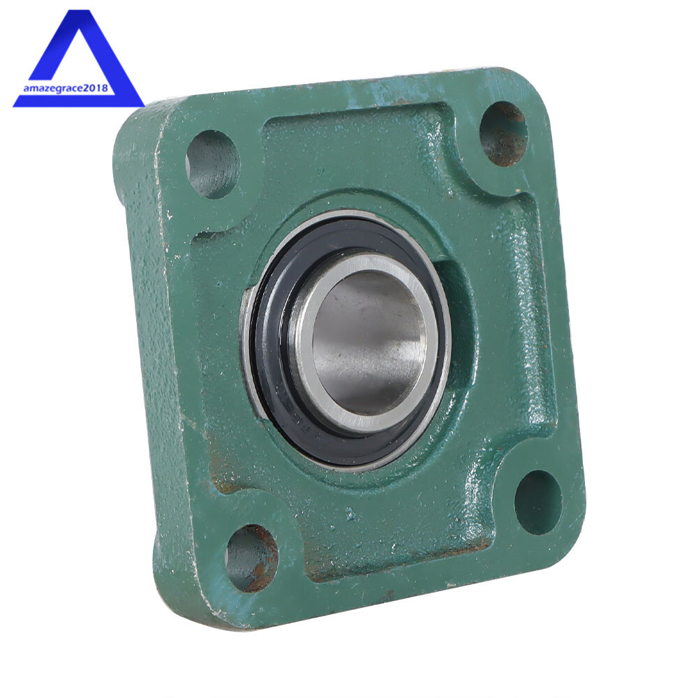 2 Pack UCF205-16 1" Bore Solid Base Pillow Block Flange Mounted Bearing 4 Bolt