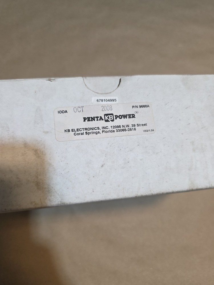 KB Electronics 9668 9668A Variable Speed Drive Inverter