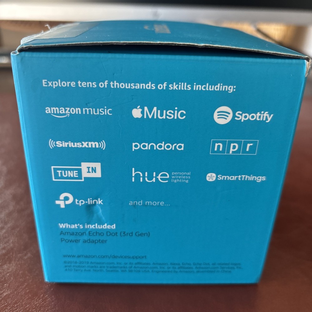 Amazon Echo Dot (3rd Generation) Smart Speaker - Charcoal - NEW- Open Box