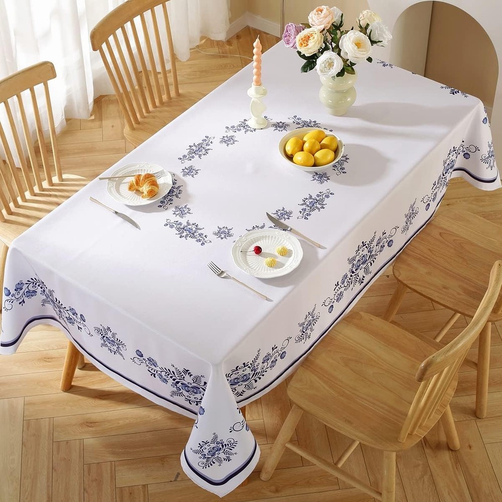 SASTYBALE Blue and White 70 x 52 (Rectangular), Porcelain