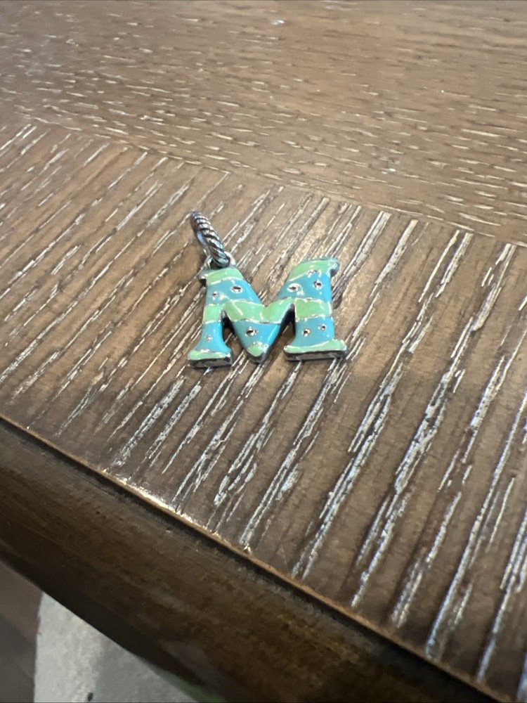 BRIGHTON Enamel Alphabet Letter initial “M” Charm **RETIRED**