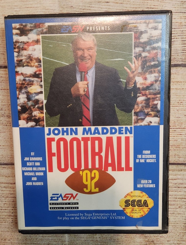 Sega Genesis Console W/Madden 92 & Controller Tested & Works