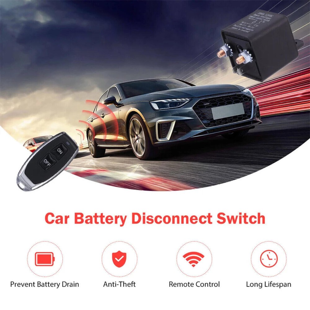 Car Battery Switch Disconnect Power Kill Master Isolator Cut Off Remote Control