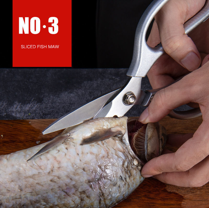 Heavy Duty Kitchen Shears Stainless Steel Multi-Function Scissors for Meat Fish