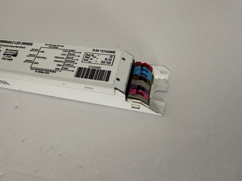 eldoLED 2743WE OPTOTRONIC 20W Constant 0-10V Dimmable LED Driver (Osram 57431)