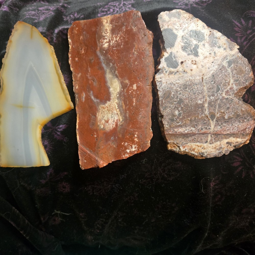 Agate And Jasper Slabs, Nice Colors And Patterns. Idaho