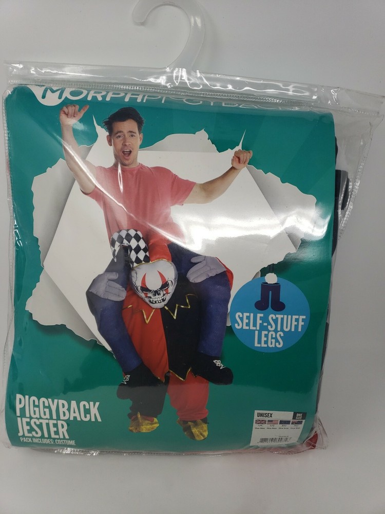 Morphsuit Piggyback Jester Costume