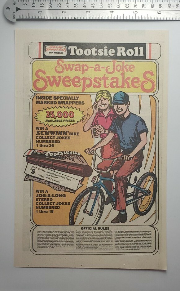 Vintage Tootsie Roll Candy Rare Print Ad