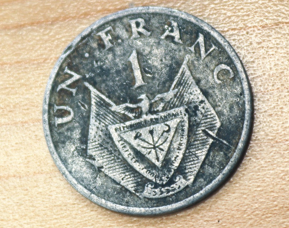 1974 Rwanda 1 Franc Millet Flower