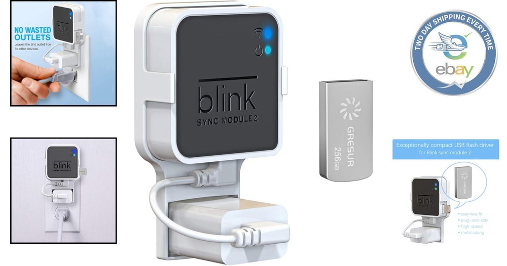 Secure & Lightweight 256GB USB Flash Drive with Easy Blink Sync Module Mount