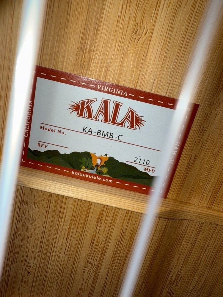 Kala Bamboo Concert Ukulele New