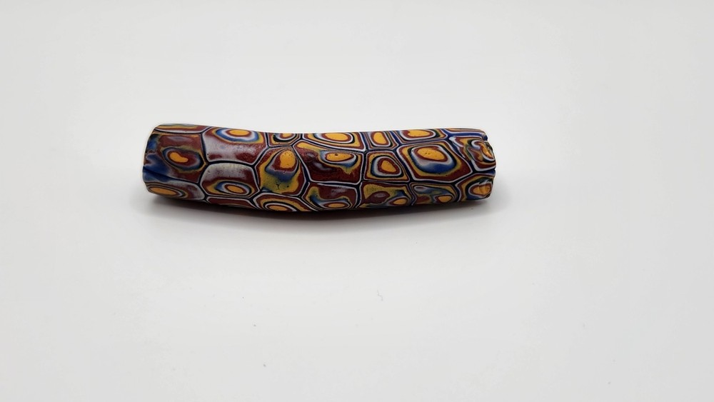 African Trade Bead Elbow Millefiori