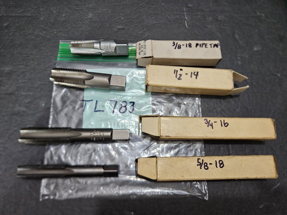 4PC HENRY G THOMPSON CO. THREADING TOOLS-TAPS & PIPE TAP (TL783)