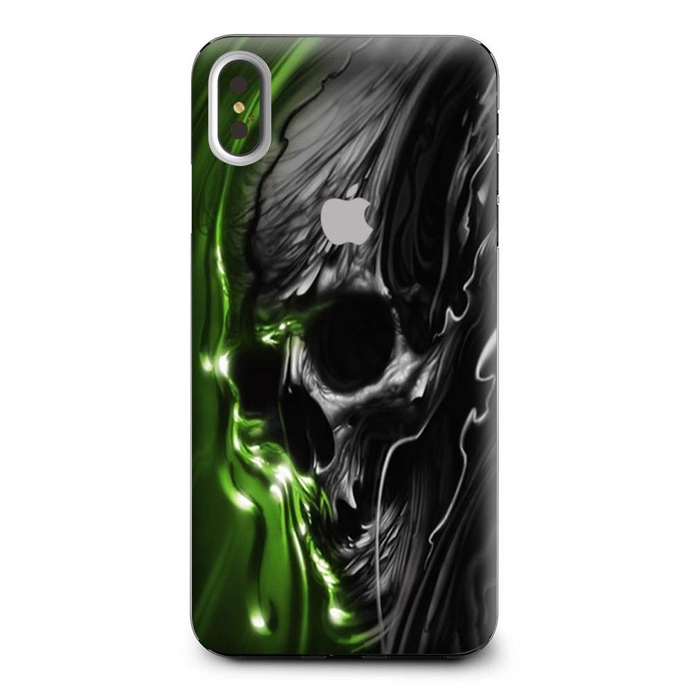 Skins Decal Wrap for Apple iPhone XS Max Dark Skull