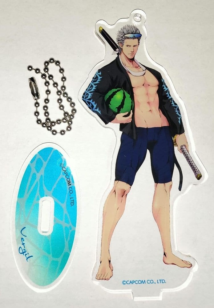 Vergil Devil May Cry Acrylic Stand Keychain Capcom Summer Used
