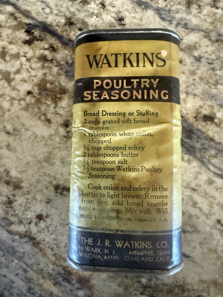 Vintage Collection Watkins Spice Tins
