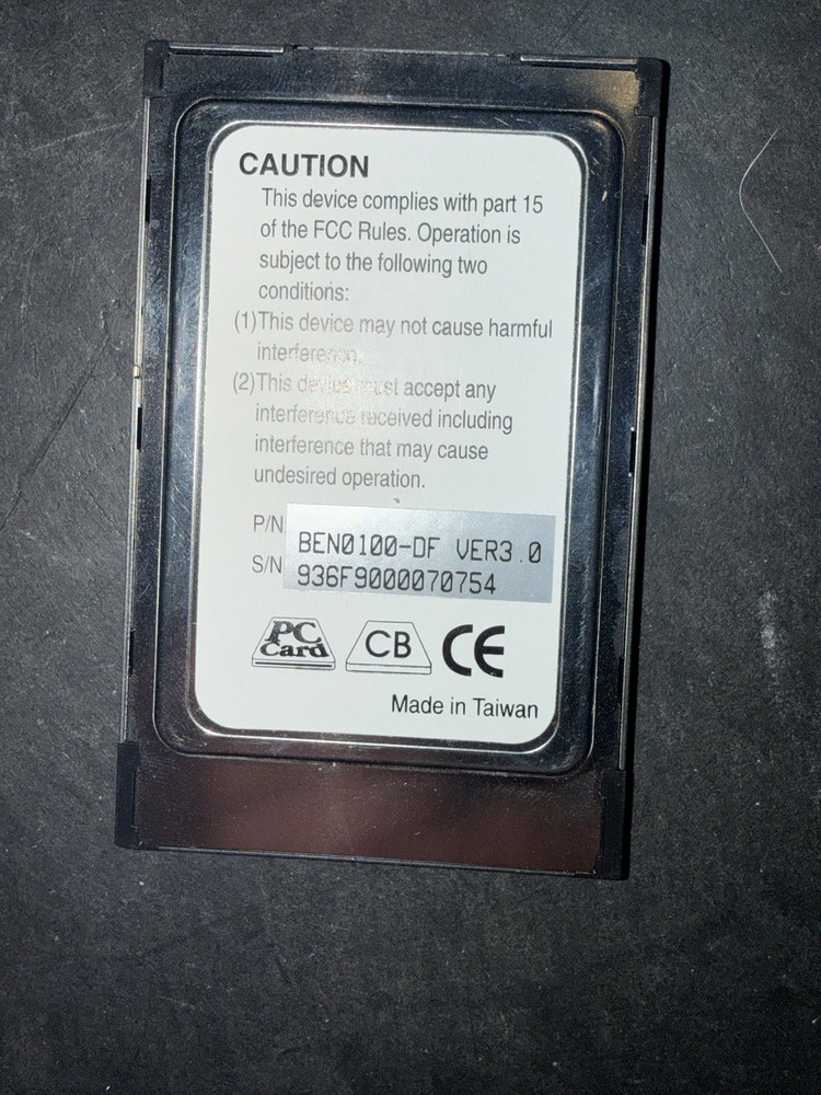 10/100 MBPS Ethernet Card CardBus