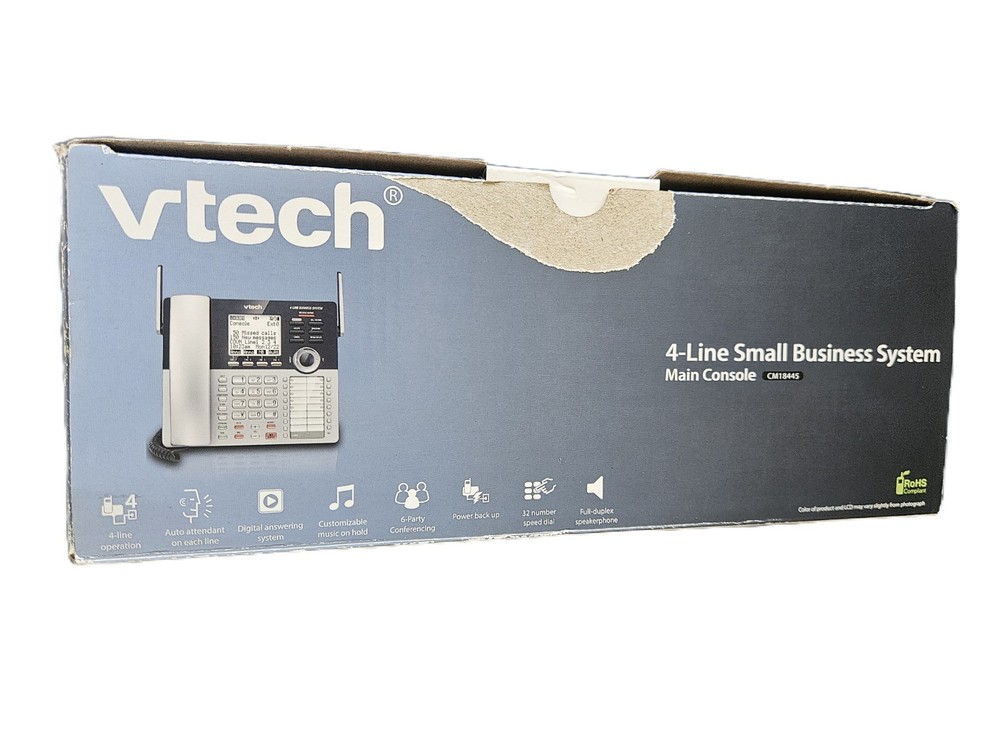VTech CM18445 4-Line Business Office Phone Console w/Answering System Expandable