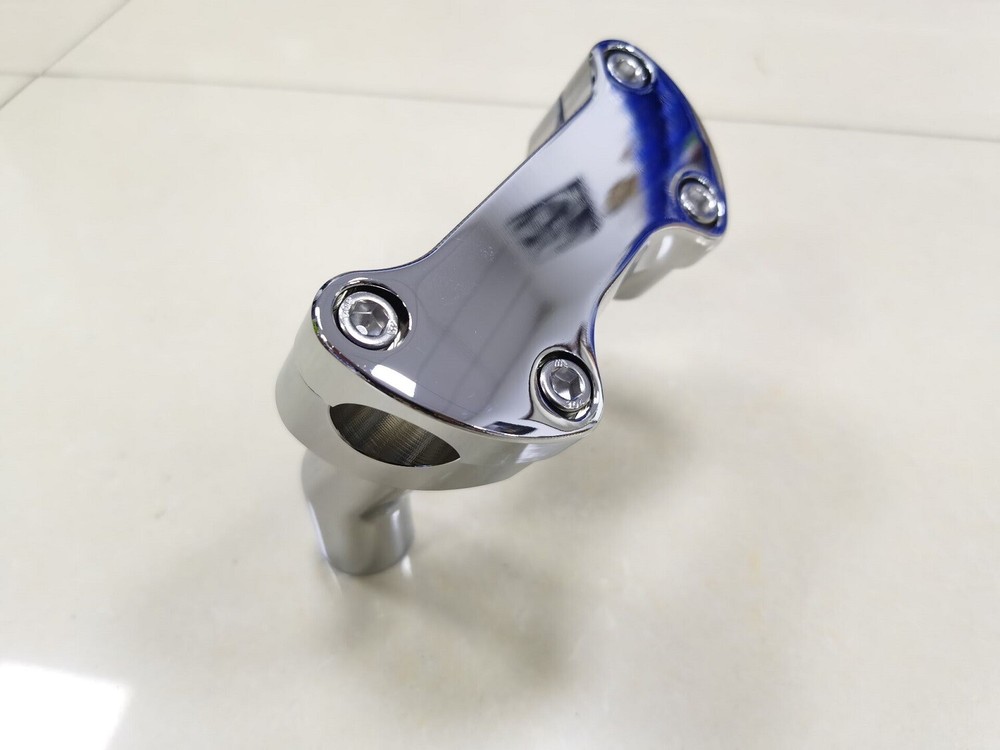 Chrome 3.5" Front Handlebar Riser Top Clamp Kit For Harley Dyna Heritage Softail