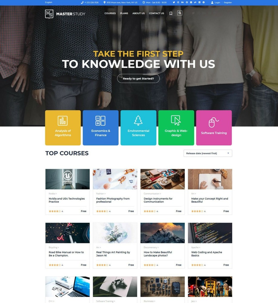 Online Education/School/Courses/Learning Website - Free Hosting