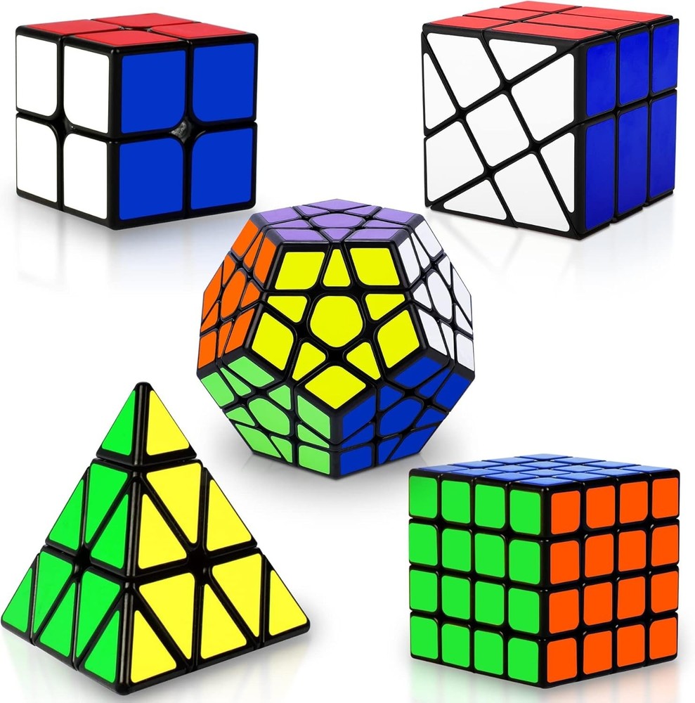Speed Cube Set, Puzzle Cube, Magic Cube 2x2 4x4 Pyraminx Pyramid Megaminx Fen...