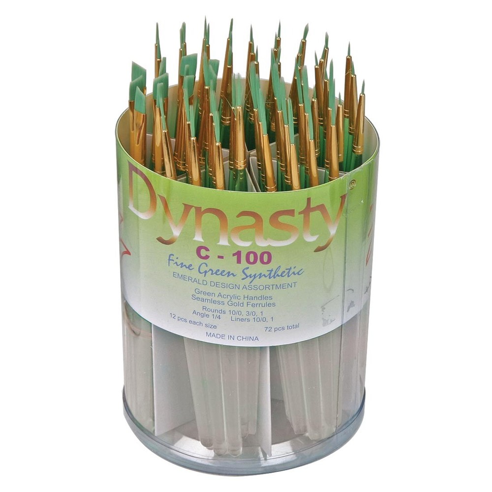 Dynasty Emerald Synthetic Student Brush Assortment
