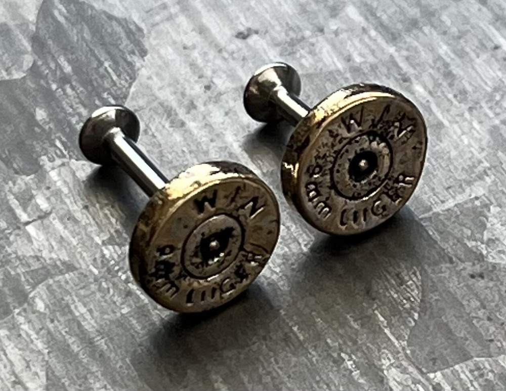 1pc Bullet Back Casing 16g Internally Threaded Labret Stud Ear Cartilage Ring