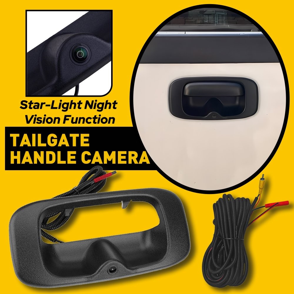 For Chevrolet Silverado/GMC Sierra (99-06) Black Tailgate Handle Backup Camera