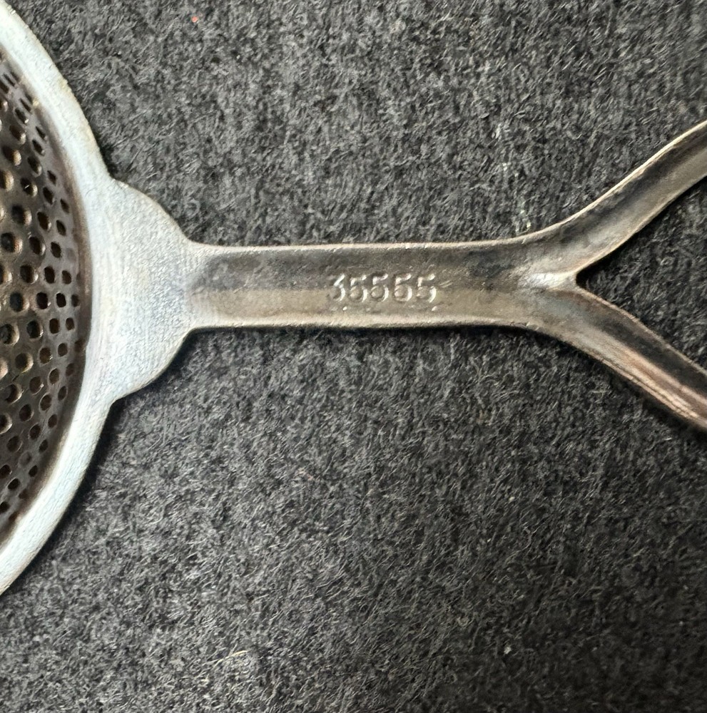 Antique Elkington Silverplate Tea Strainer