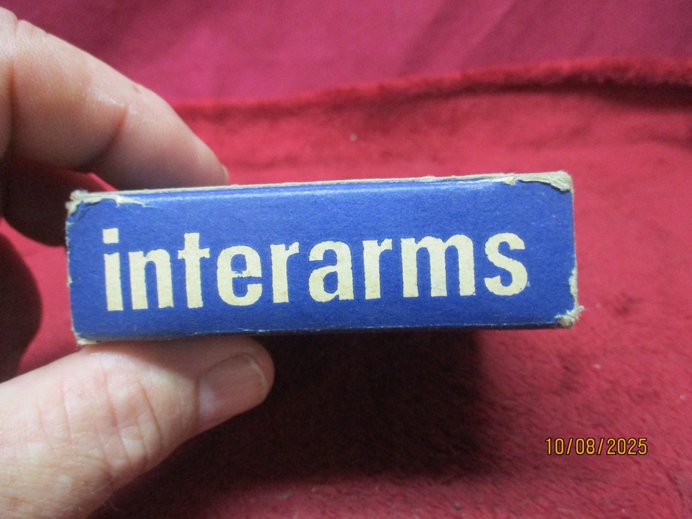 Vintage Interarms, 8mm Soft Point, Ammo Box, (Empty), No Insert
