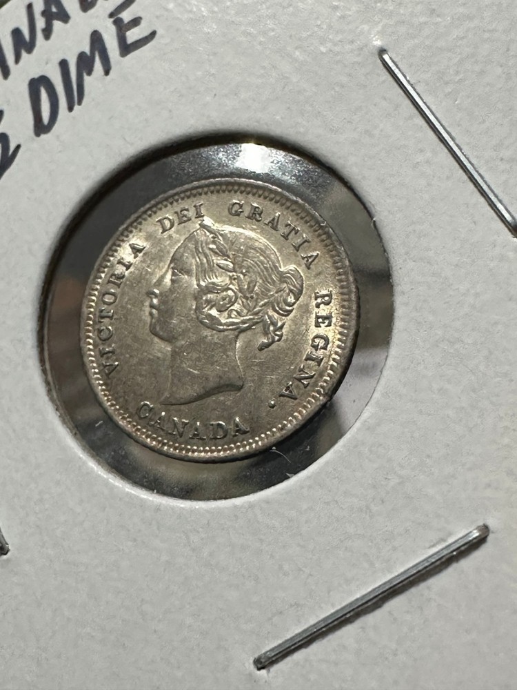 1881H Canada 5 Cents AU