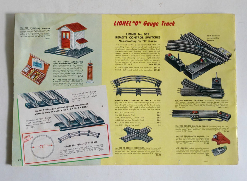Vintage Lionel Trains 1954 Catalog - Missing Cover
