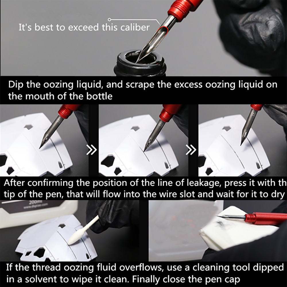 Panel Line Accent Pen Assembly Model Tools Avoid Scrubbing Infiltration Line