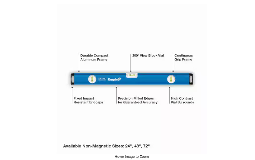 Empire 24 in. Aluminum Box Level