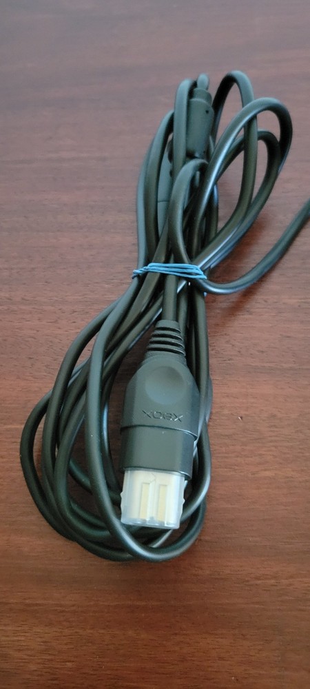 Original Xbox OEM S Type Black Controller With Breakaway Cable