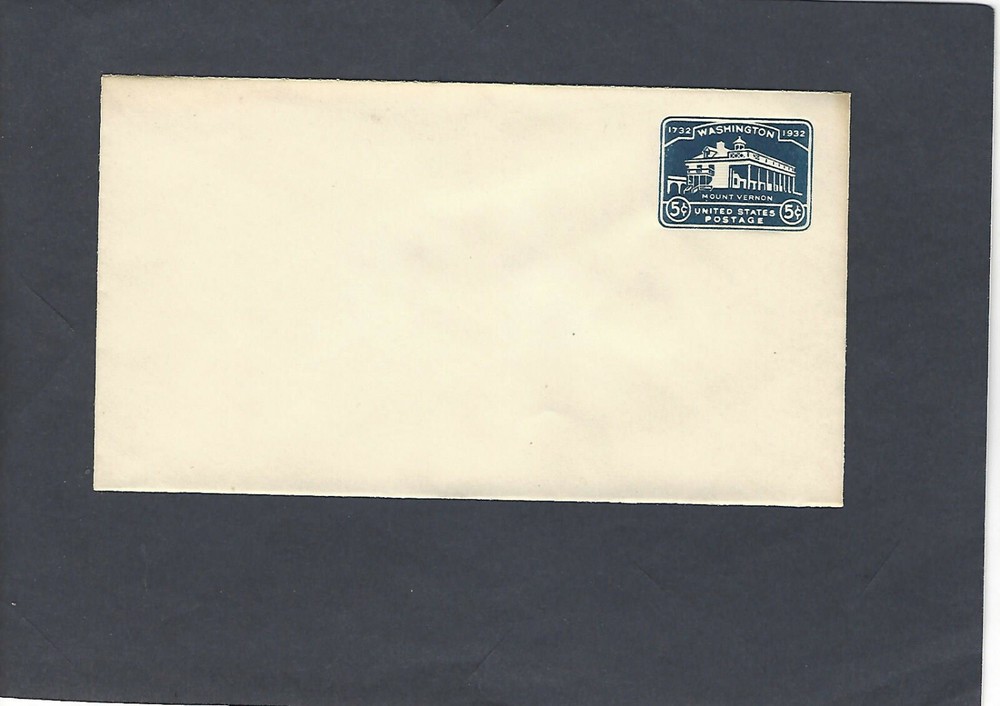 #U528 5c MOUNT VERNON ENVELOPE UNUSED ENTIRE
