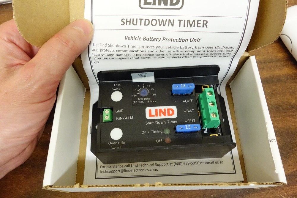 Lind Shutdown Timer SDT2420-107 24 VDC Adjustable Shut Down Timer - 20 A