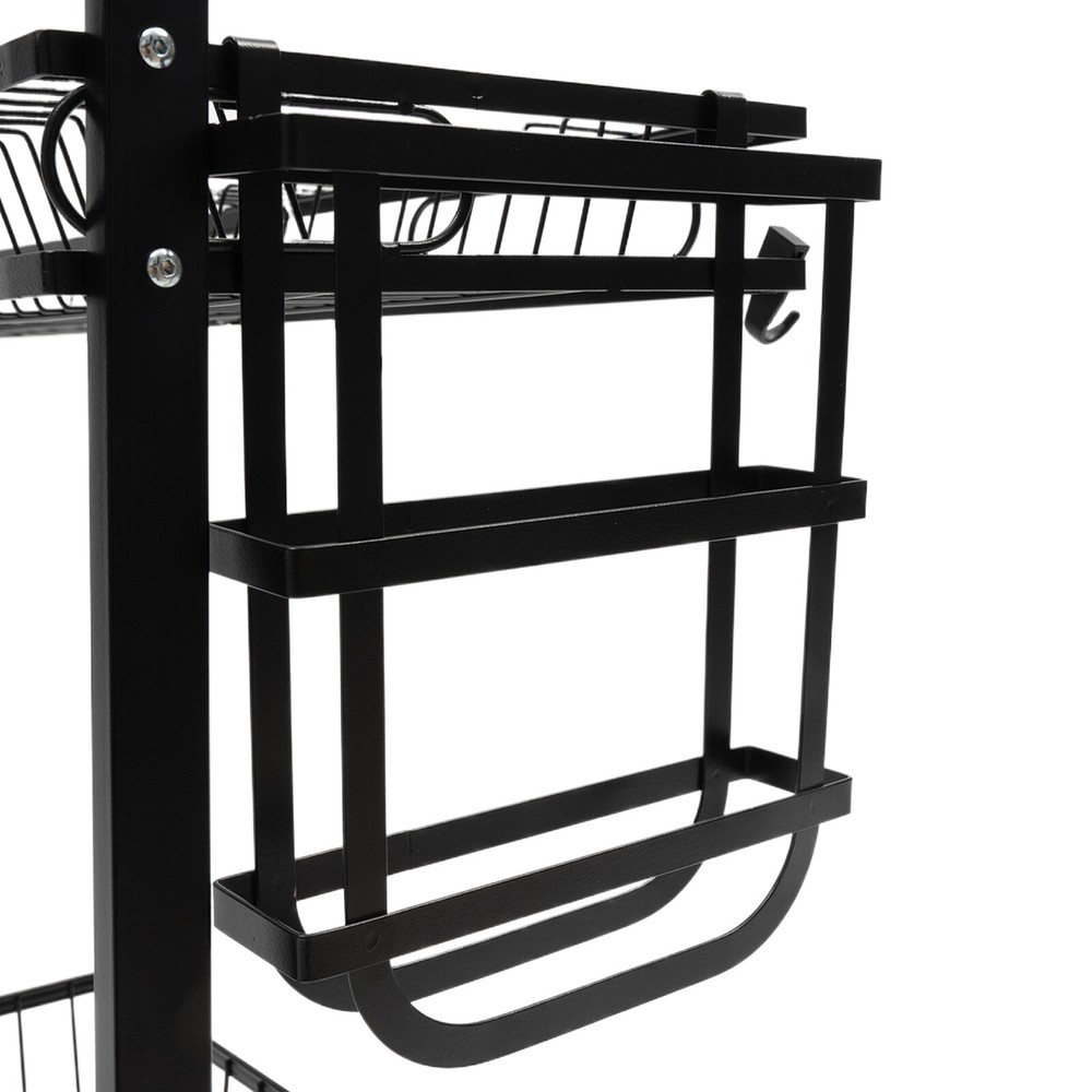 2 Tier Over Sink Dish Drying Rack Cutlery Drainer Kitchen Shelf Cup Organizer