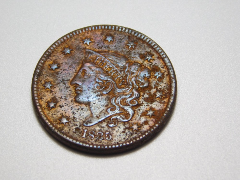 US COINS 1835 CORONET HEAD LARGE CENT