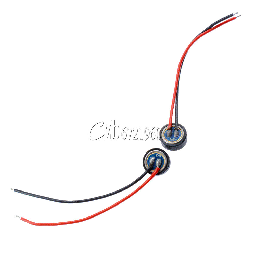 5PCS 4*1.5mm Electret Condenser 2 Leads Microphone MIC Capsule