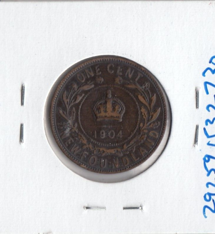 1904H Newfoundland One Cent - EF Condition